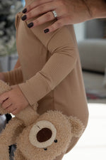 mode, ribbed zip romper