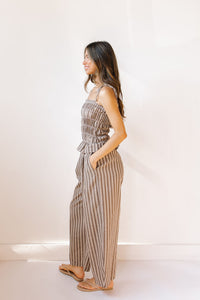 jaylee ruffled wide leg jumpsuit