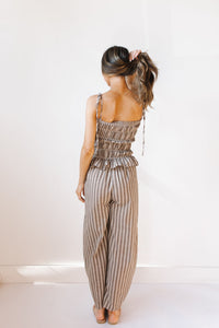jaylee ruffled wide leg jumpsuit