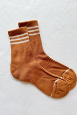 mode, retro striped socks