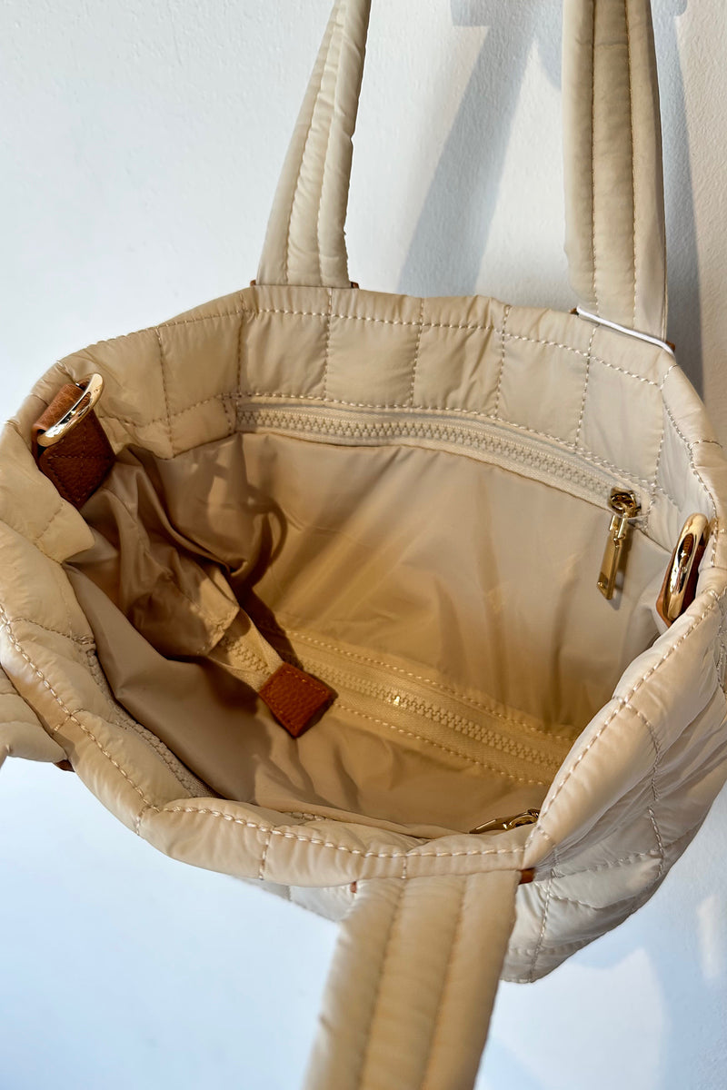 mode, ezra tote, ivory
