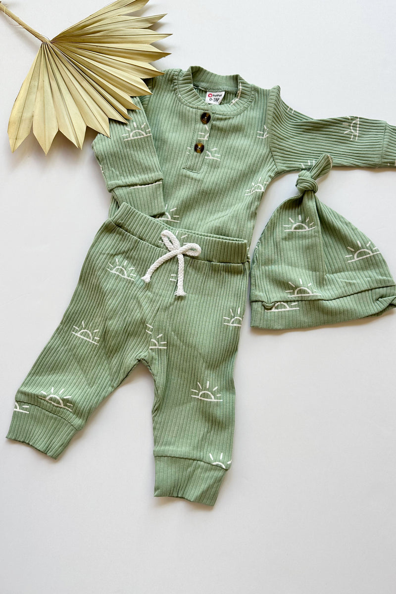 3-piece sun romper set