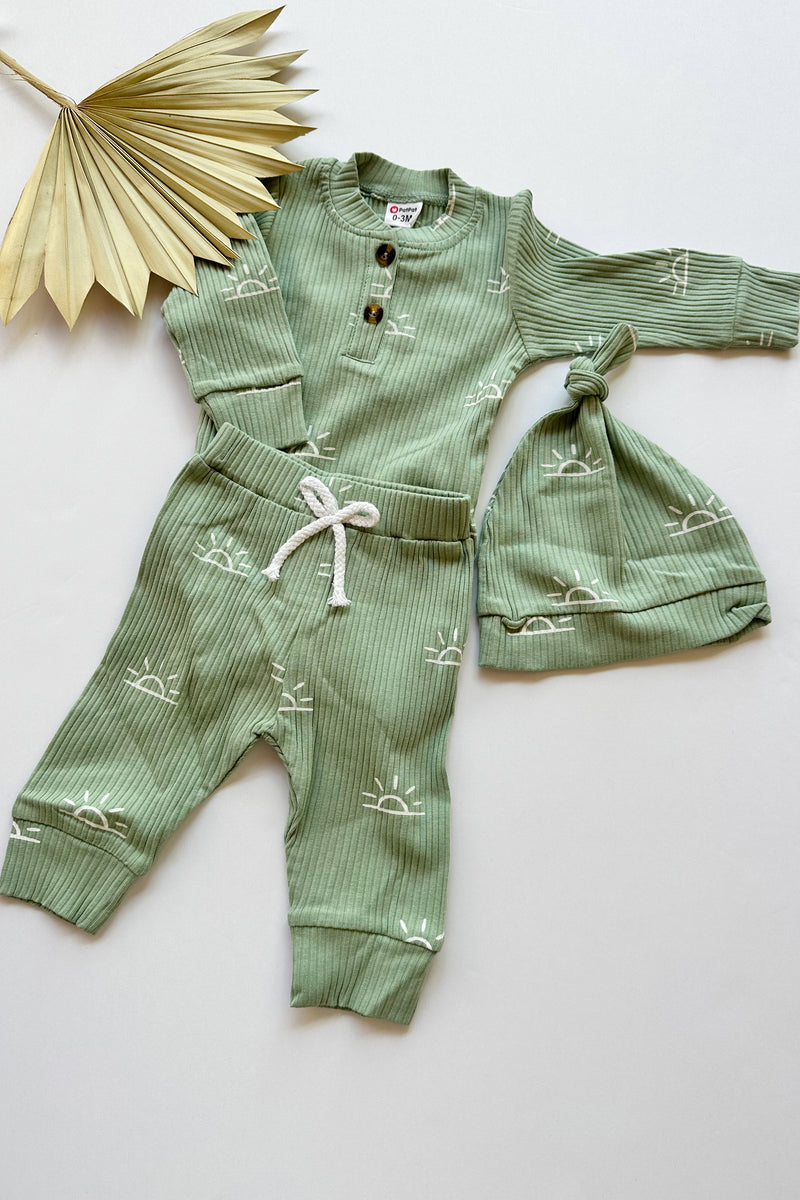 3-piece sun romper set