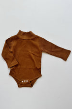 mode, solid ribbed turtleneck romper