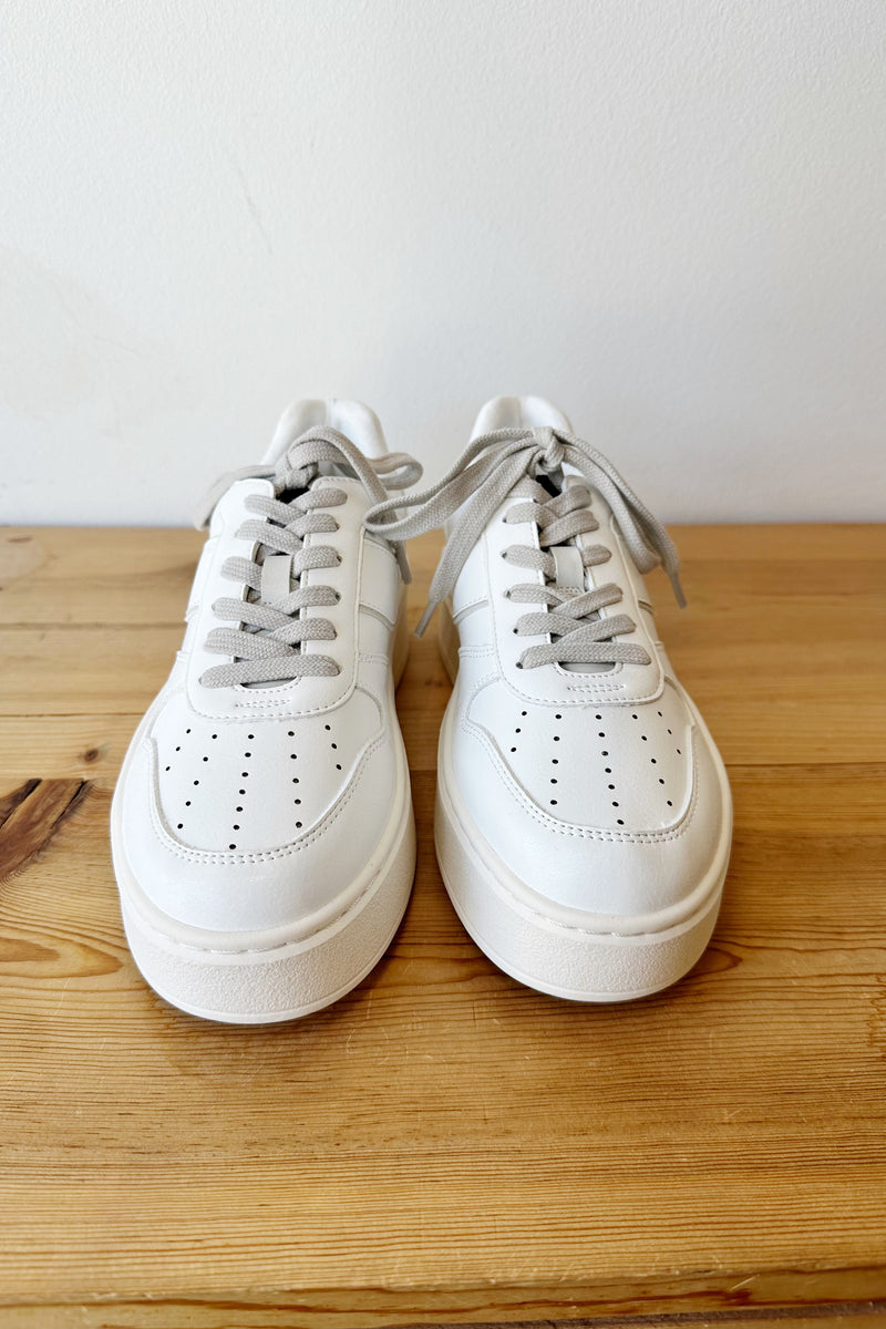 mode, satine platform sneakers