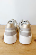 mode, satine platform sneakers