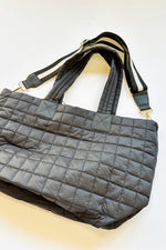 mode, ezra tote, black