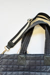 mode, ezra tote, black
