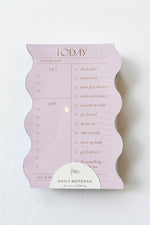 mode, wavy daily notepad, lilac