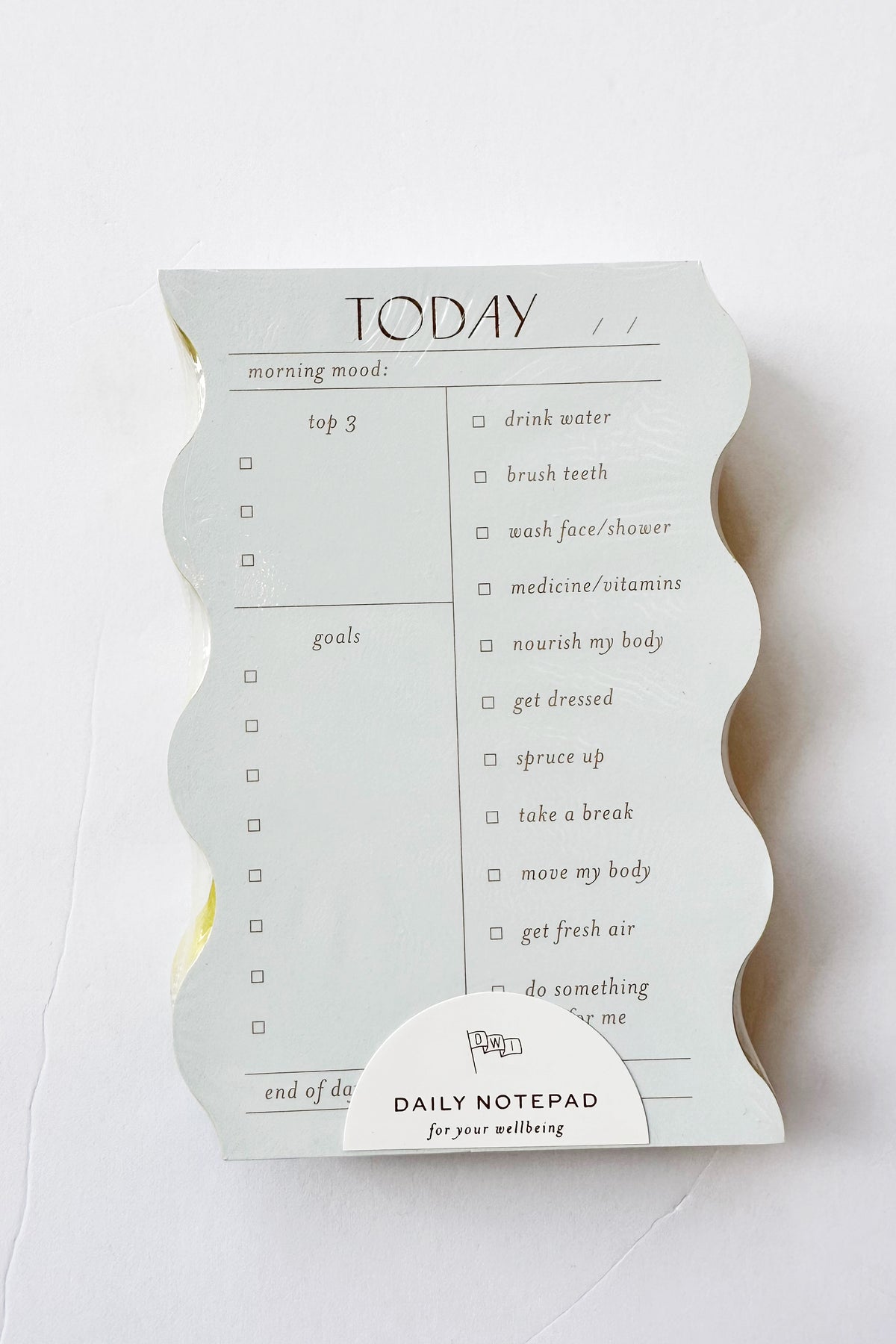 mode, wavy daily notepad, cloud