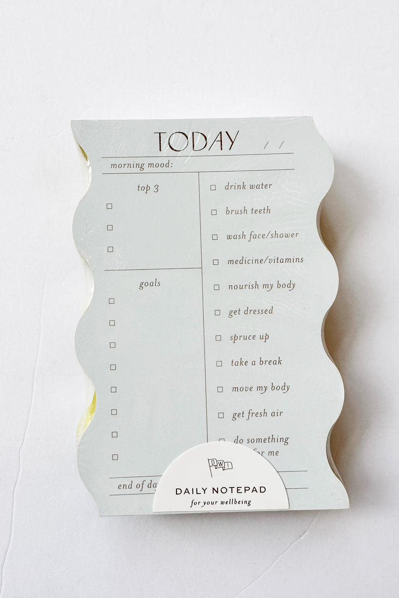 mode, wavy daily notepad, cloud