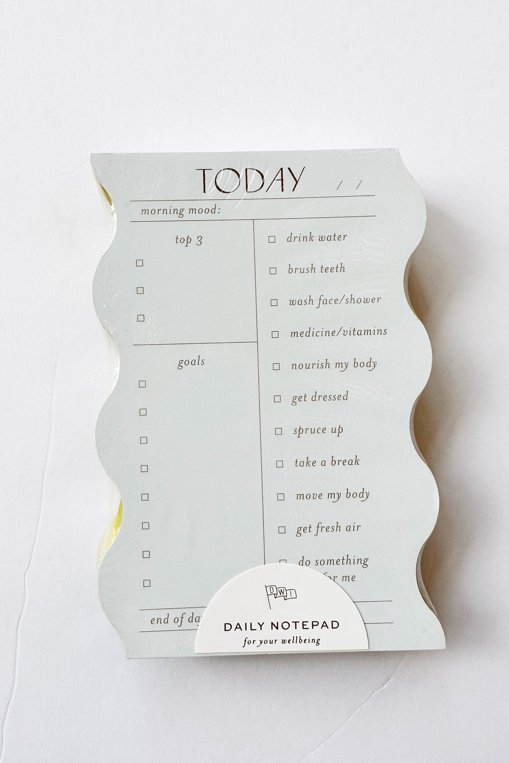 mode, wavy daily notepad, cloud