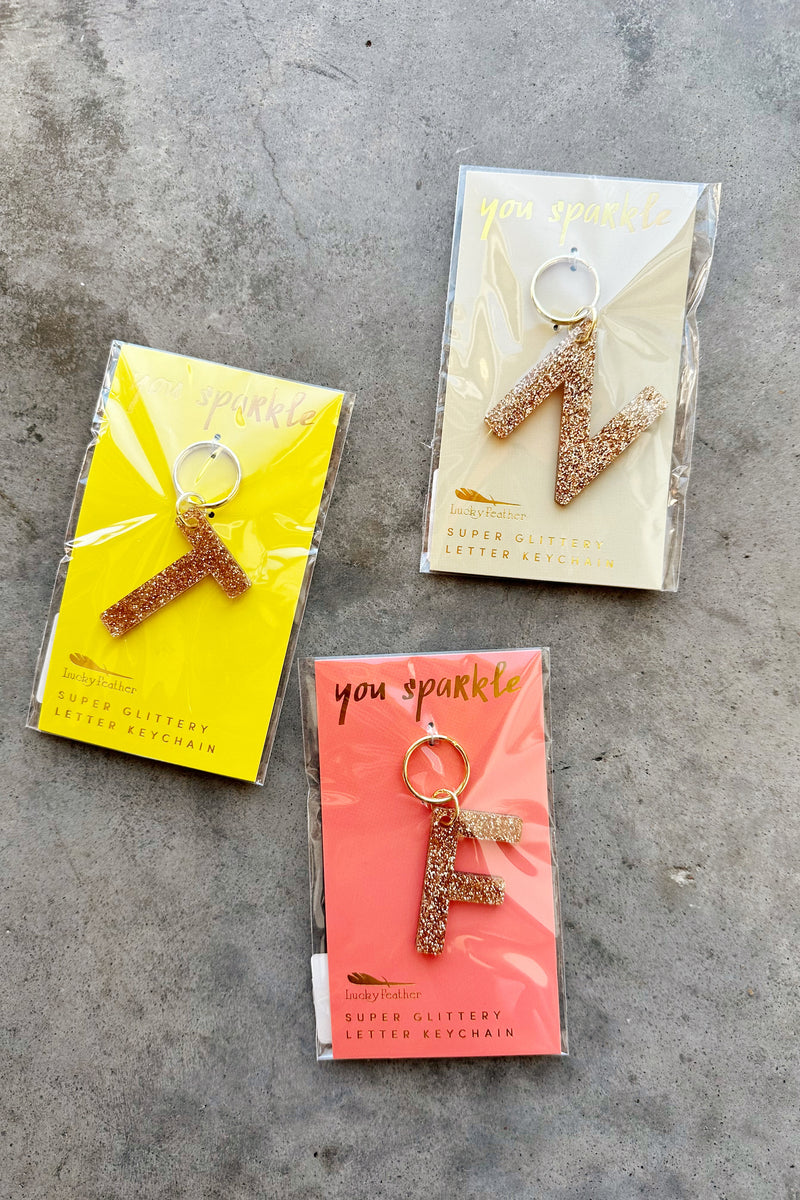 mode, glitter key chain
