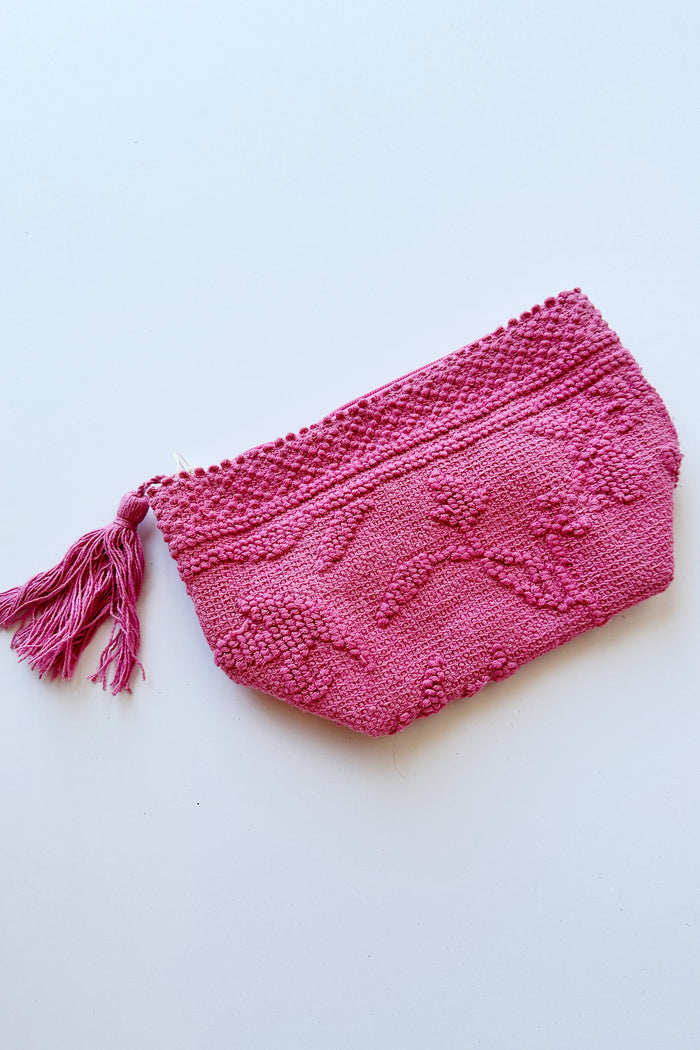 mode, loretta zip pouch, pink