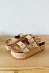 mode, rule follower flatform sandal