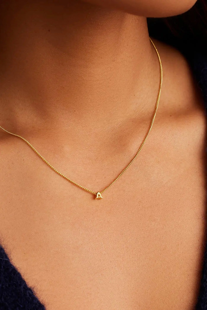 wilder mini initial necklace