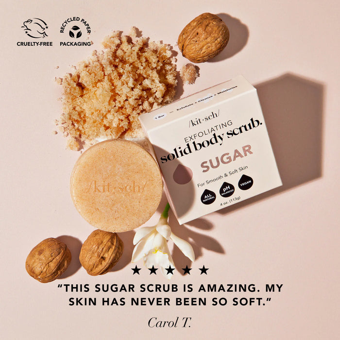 sugar exfoliating body scrub