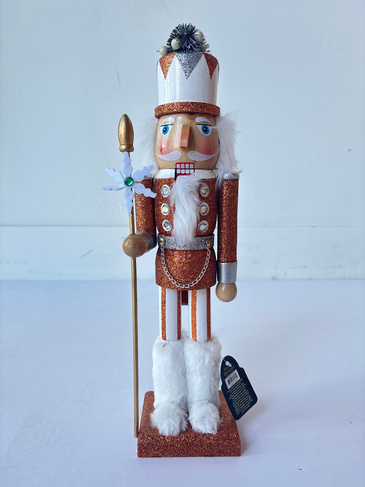 15" silver & gold nutcracker