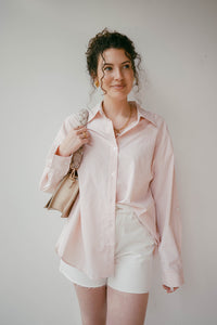 mode, classic oversized button down