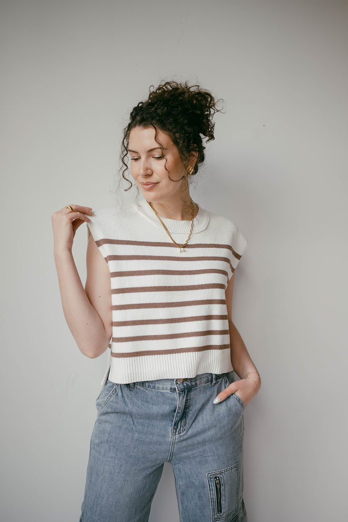 mode, ella sleeveless top