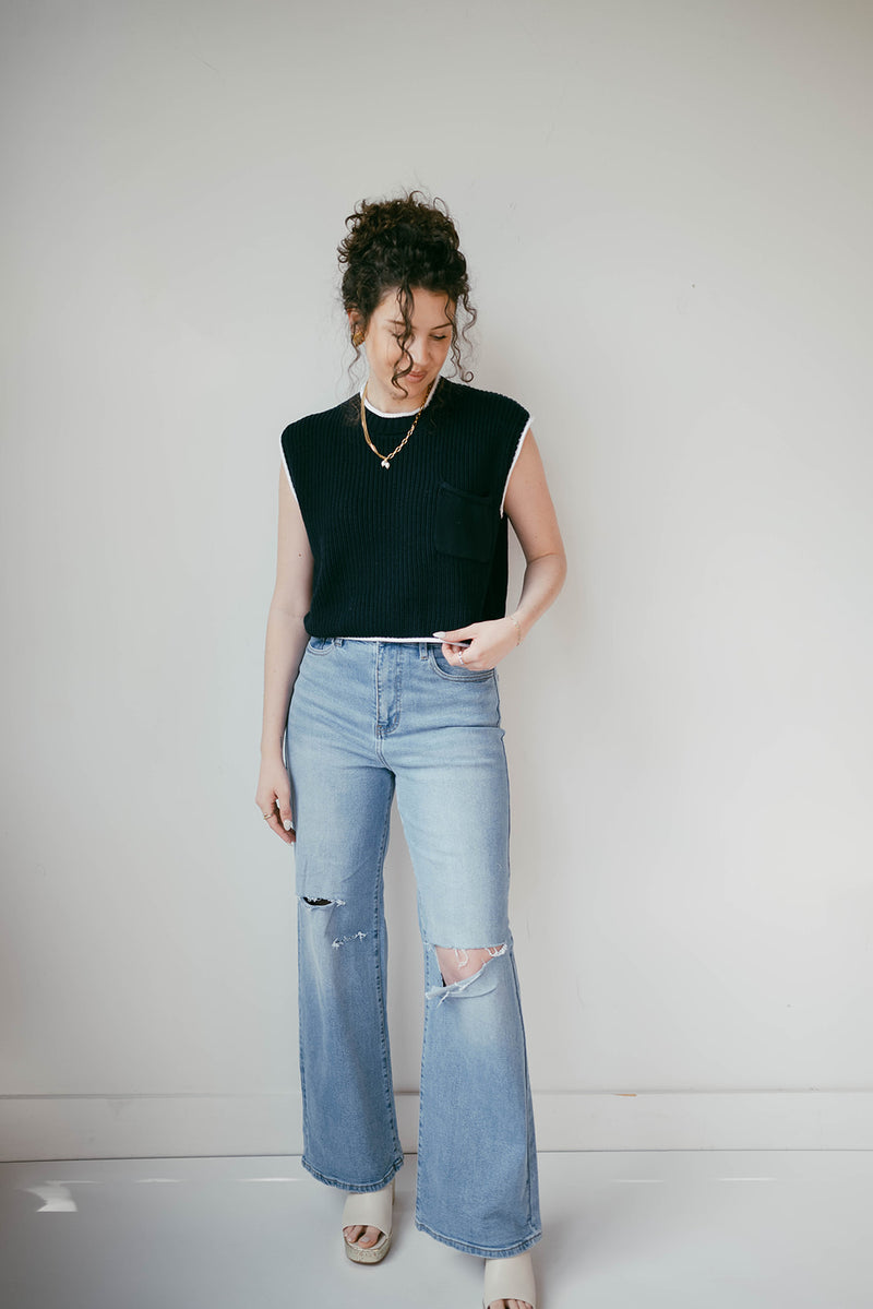 mode, neriah knit top