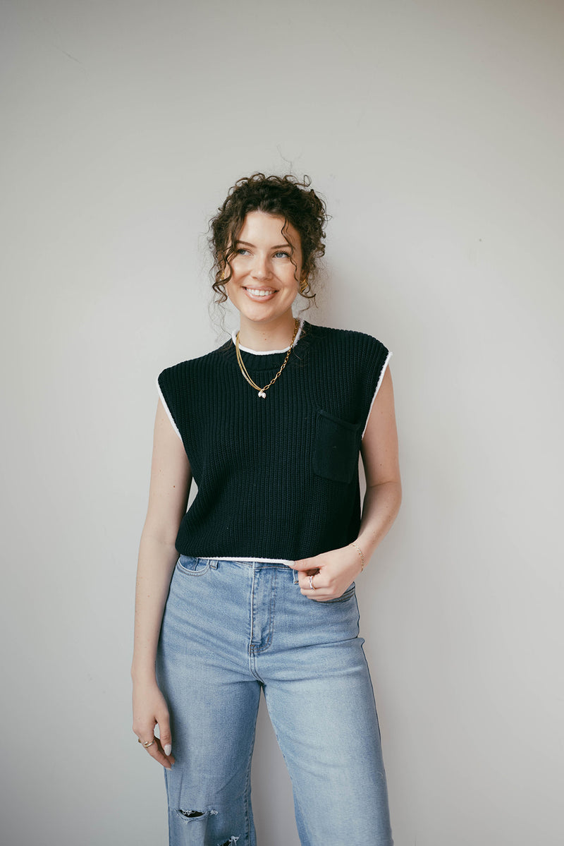 mode, neriah knit top