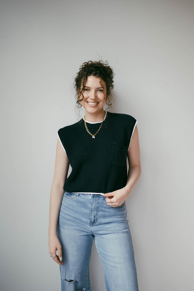 mode, neriah knit top