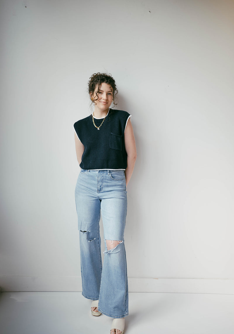 mode, neriah knit top