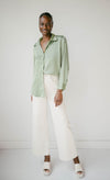 mode, slow down button blouse