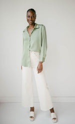mode, slow down button blouse