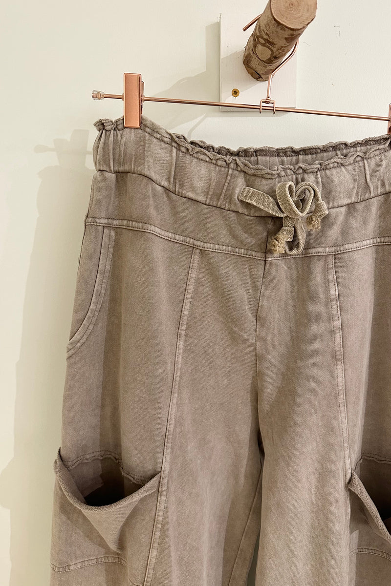 mode, delilah terry knit pants