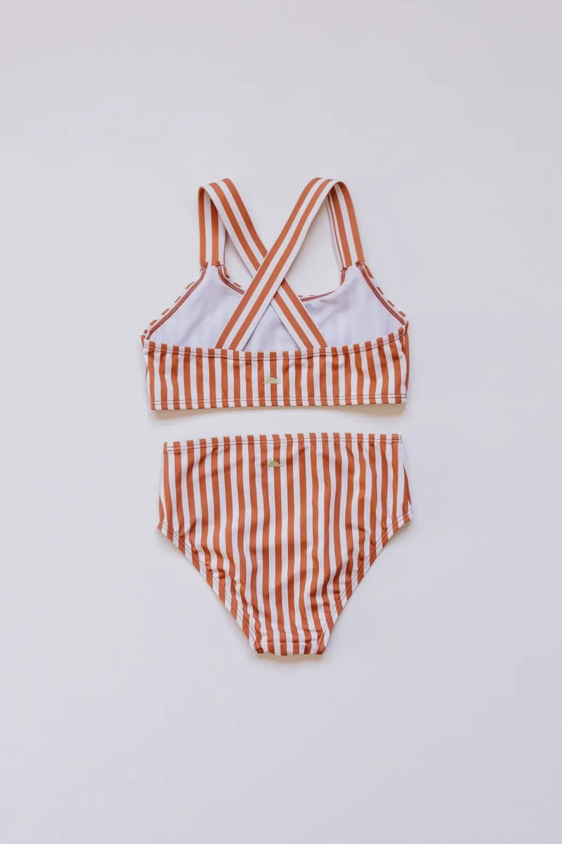 poppy striped bikini