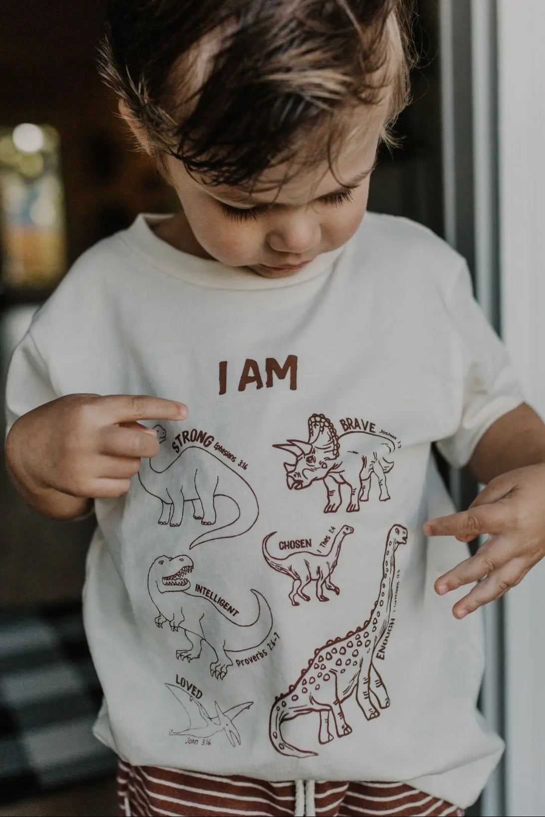 mode, dino affirmations tee