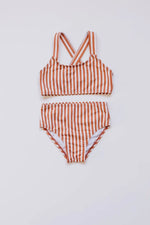 poppy striped bikini