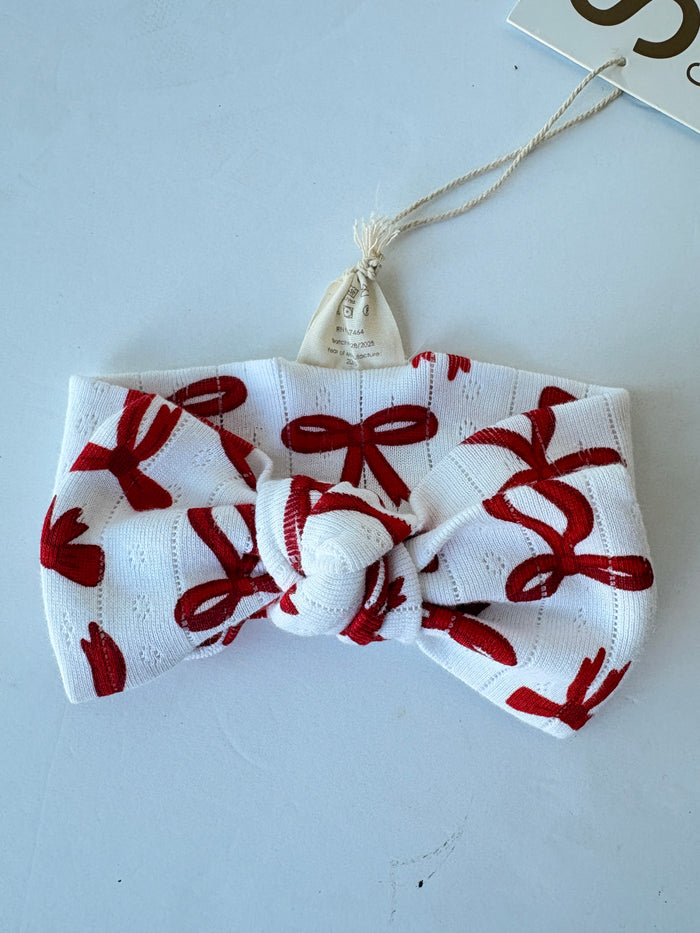 organic pointelle bow