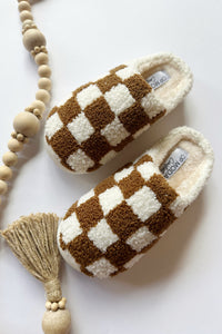 mode, derby fleece slippers