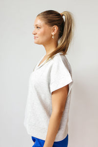 danielle quarterzip top