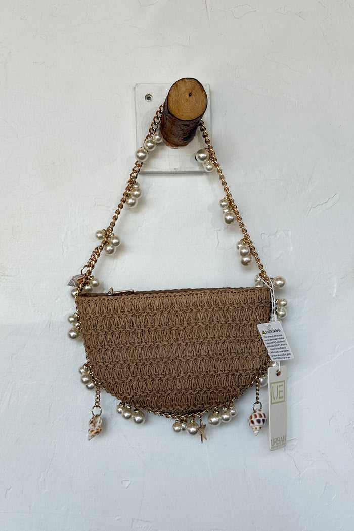 seashell pearl shoulder bag