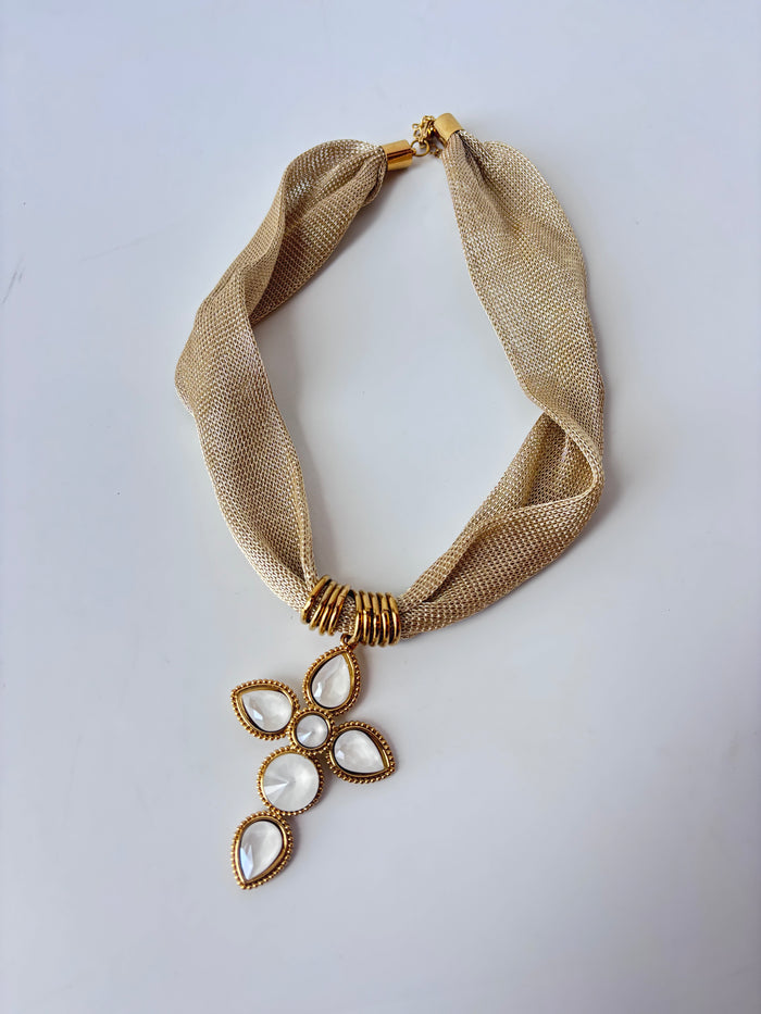 tribute cross necklace