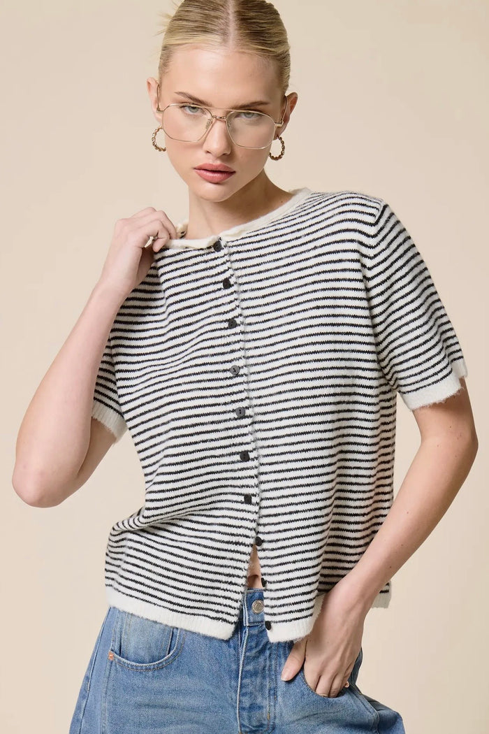 lovey striped sweater top