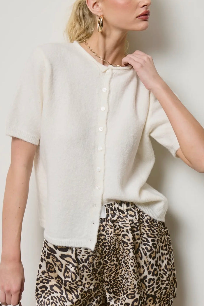 genesis short sleeve cardigan