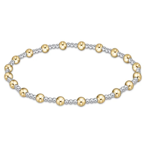 classic sincerity pattern 4mm bead bracelet