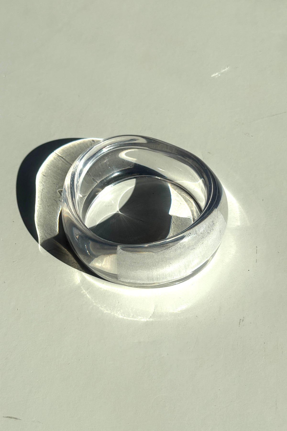 daphne wide acrylic bracelet