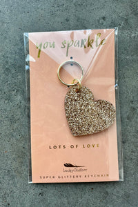 mode, glitter key chain