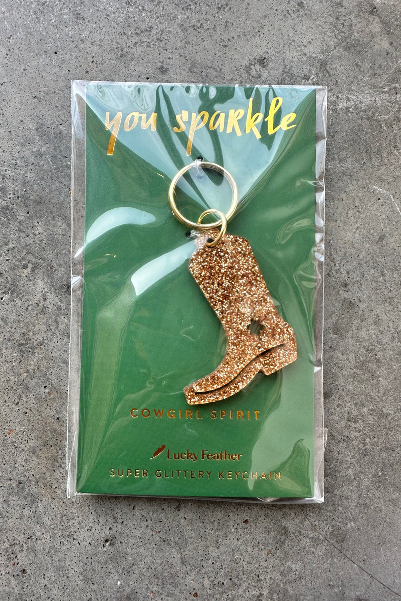 glitter key chain