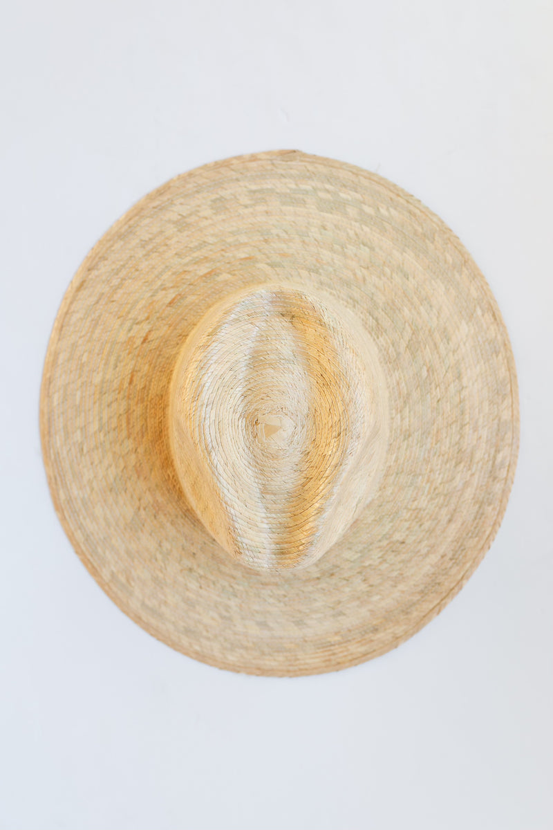 mode, palm leaf hat