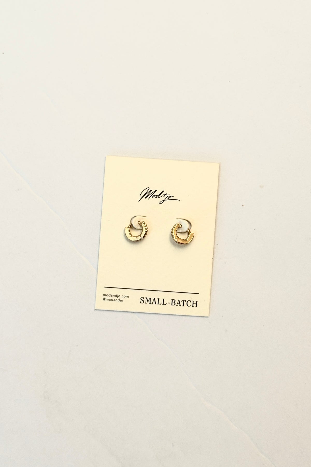 petite reese hoops- gold plate
