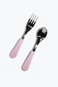 mode, stainless steel spoon + fork