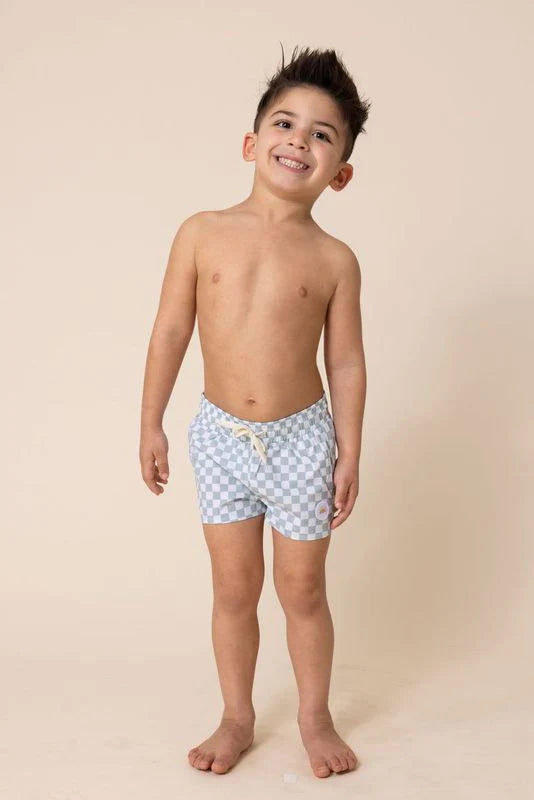 mode, beckham checkered boardshorts