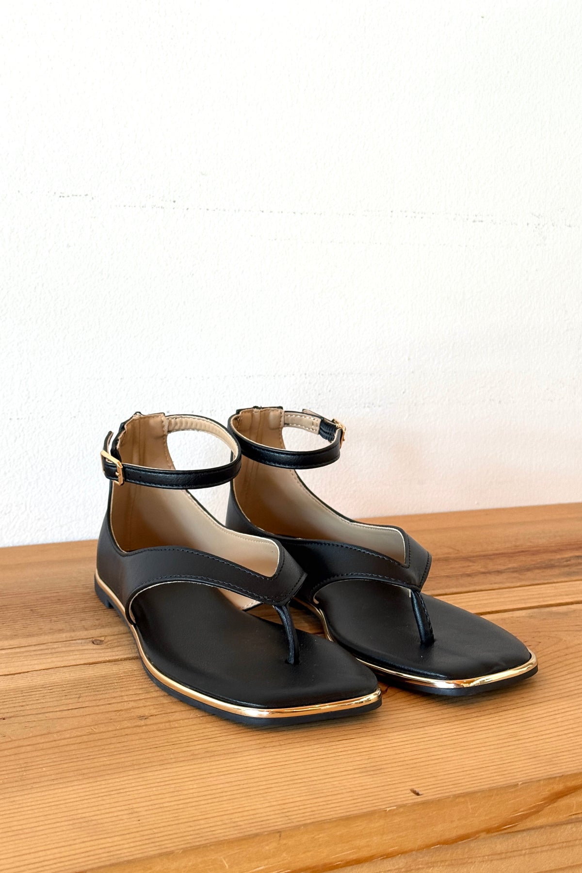 haven high back ankle strap sandal
